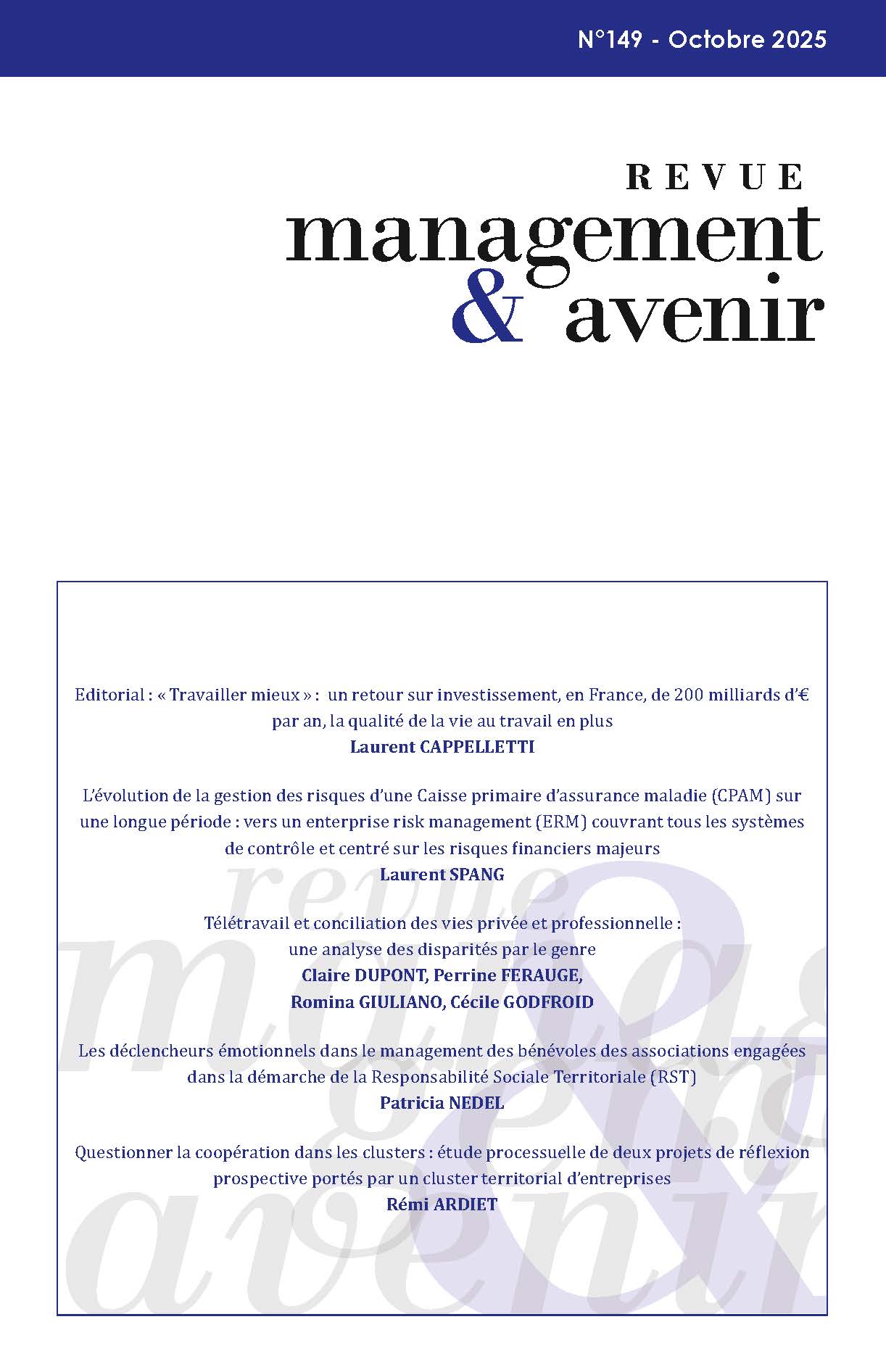 Management & Avenir - N°149